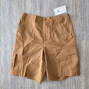 Nike Club Woven Cargo Shorts Ripstop British Tan Brown FN3517-281 Men's Size 28